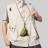 Nylon Oxford Cloth Crossbody Bag Large Capacity Men Purse Zipper Neck Hanging Bag  Daily