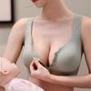 Nursing Vest Wide Shoulders Front Closure Seamless Push-up Bra Non-magnetic Supports Side Breast Tissue Wire-free