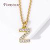 Classic A-Z Initial Letter Pendant Necklace Female 18K Gold Plated Simple Choker Neck Chain Woman Necklaces Jewelry Gifts