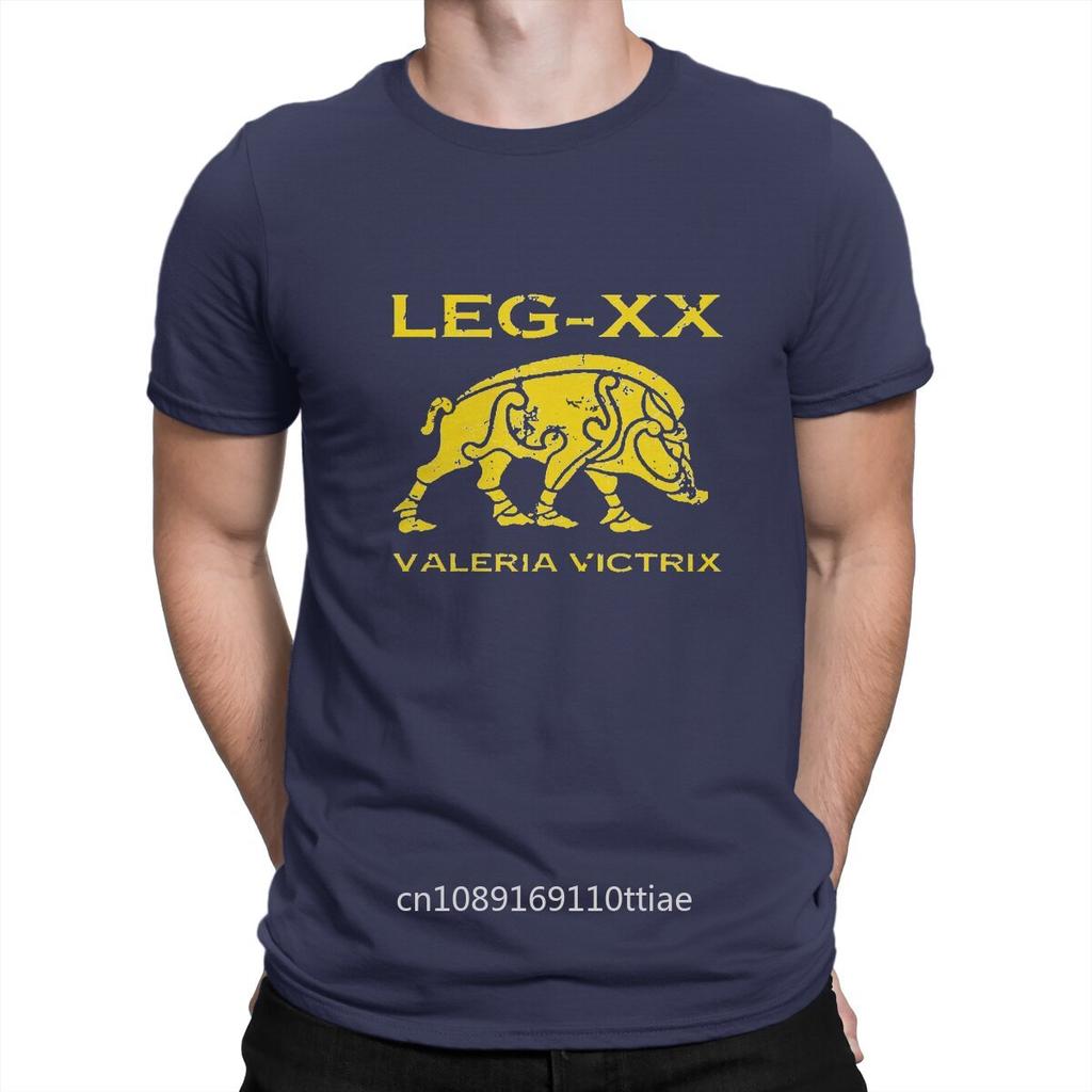 Men's T-Shirt Legio XX Valeria Victrix Funny 100% Cotton Tees Short Sleeve Ancient Rome T Shirt O Neck Clothes Printed