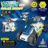 12-in-1 Solar Robot DIY Assembly Kit - Educational Building Blocks for Kids