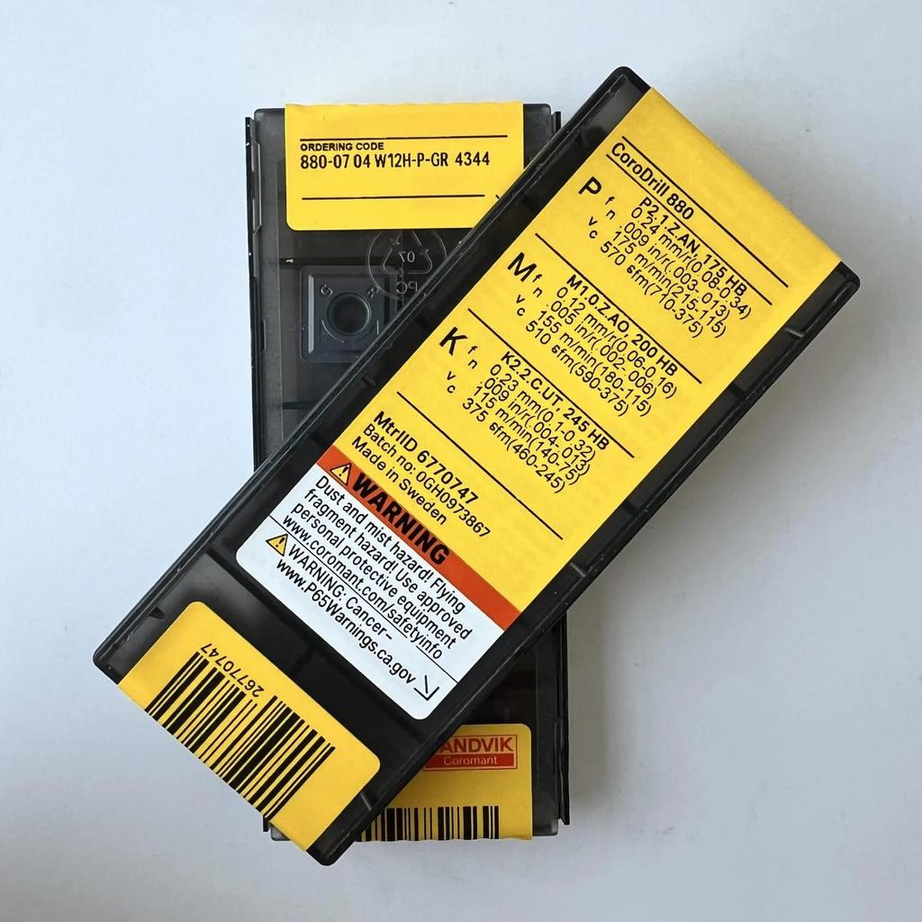Original Sandvik / 880-0704W12H-P-GR 4344 / CNC lathe carbide blade 10 PCS