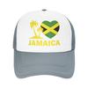 Jamaica I Love Jamaican Flag Trucker Caps Unisex Women Fashion  Hat Trucker Worker Cap Sports Cap Adjustable Mesh Baseball Cap