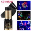 Stick Vopsea Față și Corp UV Glow Culoare Neagră Neon pentru Pictură cu Lumina Neagră Creion Machiaj pentru Halloween Festival Petrecere Rave Cosmetice de Scenă