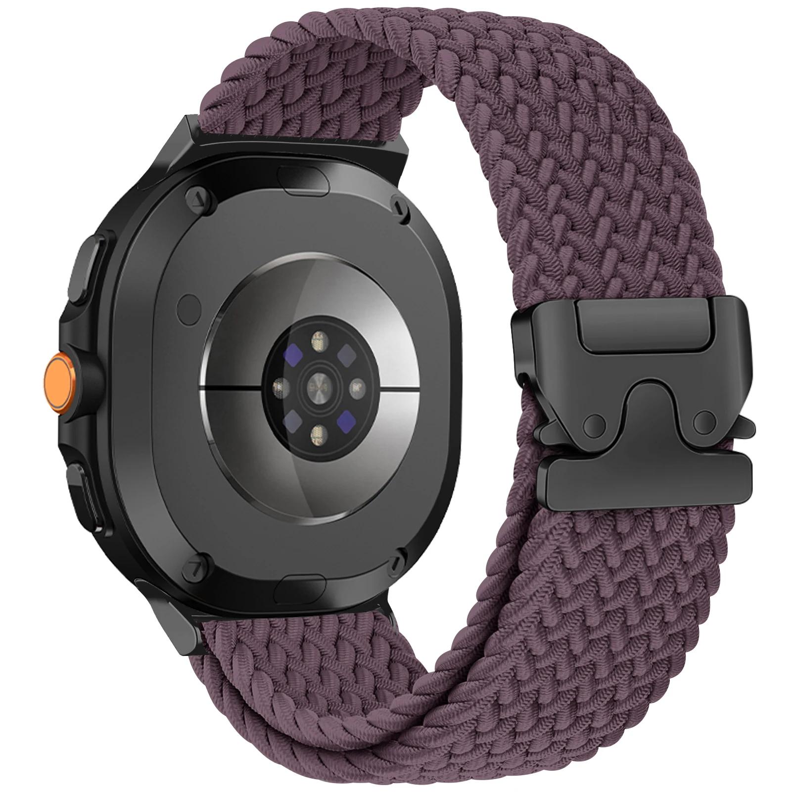 

Нейлоновый Ремешок Для Часов Samsung Galaxy Watch 8 40 44мм/8 Classic 46мм Ремешок С Парашютной Застежкой Для Браслета Galaxy Watch 8 Galaxy Watch 8 44mm вишня