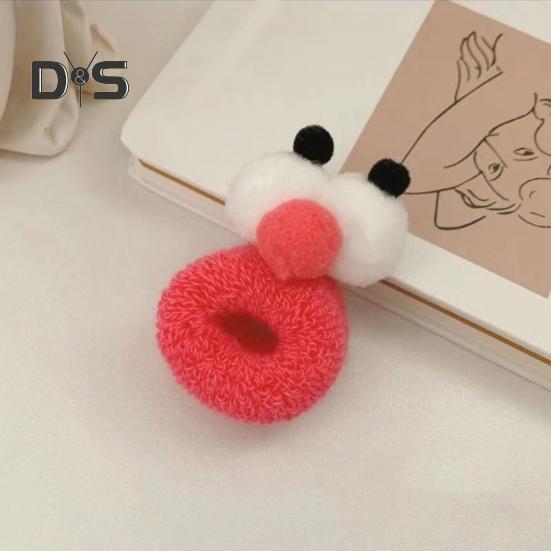 5/10 ks Gumičky do vlasů Velké oči Kreslený tvar Čelenka Cukrová barva Kroužek do vlasů Gumičky do vlasů s dvojitou kuličkou Vysoce elastické Gumičky do vlasů