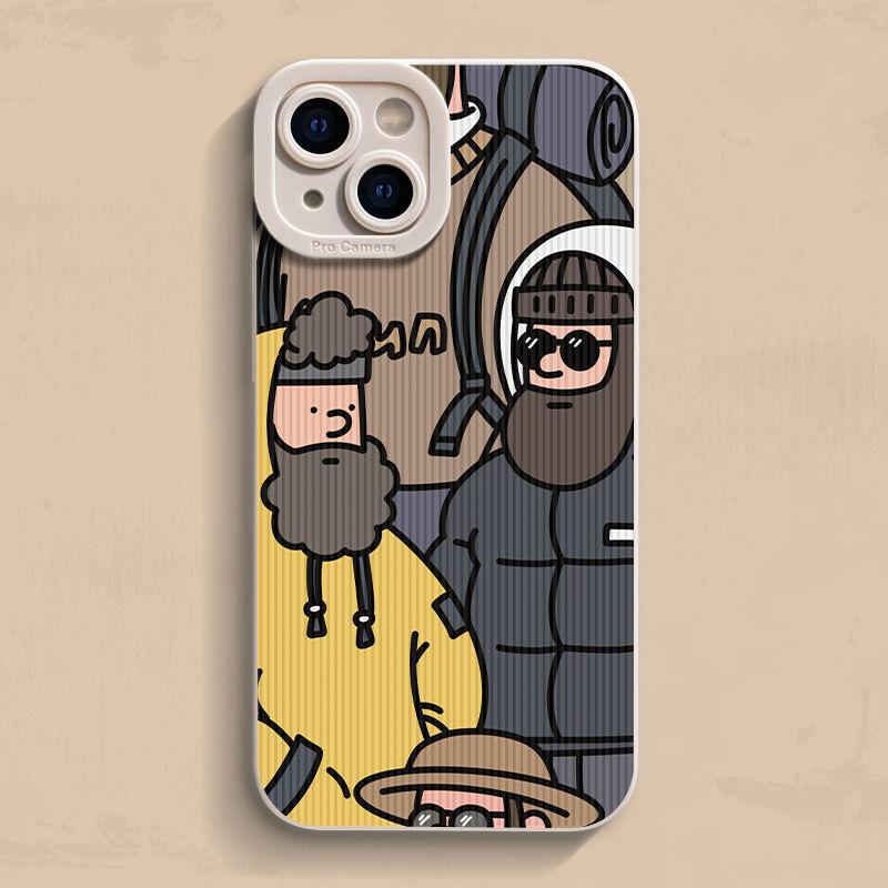 Cartoon Uncle Phone Case For iPhone 16 15 14 13 12 11 Pro Max 15 Pro XS XR X 7 8 16 PLUS SE  Shockproof Soft Silicone Cover