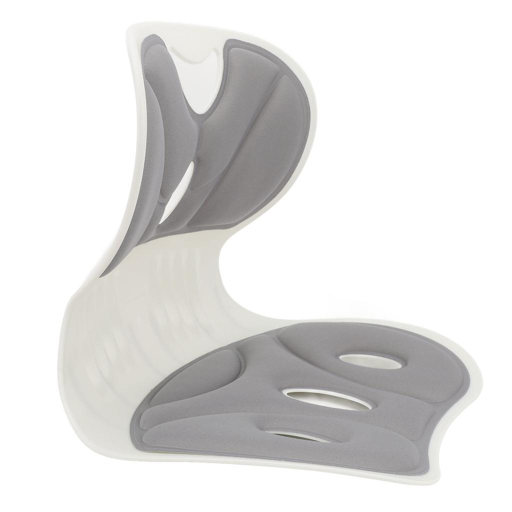 Back and Lumbar Support Breathable Fabric Petal Shaped   Chair Seating Cushion