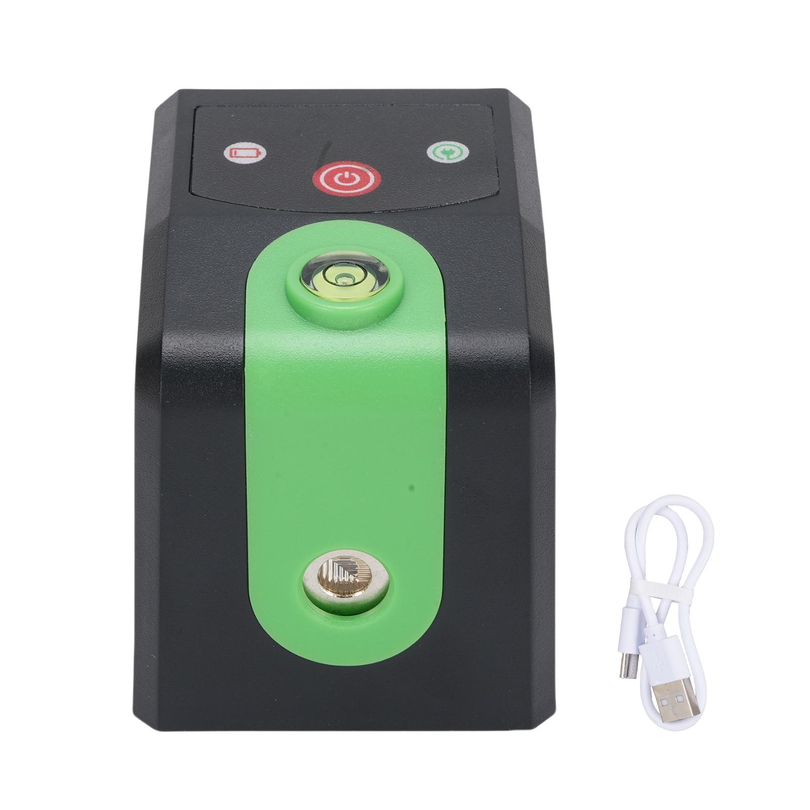 

Portable Self-Leveling Laser Level with Rechargeable Battery, Type-C Charging, 2 Lines, ±4.5mm/3 Meter Accuracy, IP54 Waterproof