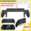 Grip Case For Nintendo for Switch 2 Game Console Accessories Ergonomic Grip Holder with Stand  5 Game Slots For Switch 2