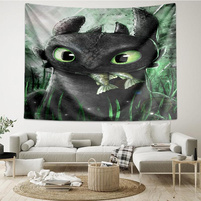 Dragon's Glimmering Fish Tapestry Hanging for Bedroom,Livingroom, Playroom,Decor Art Room Wall Tapestry Holiday and Birthday Gifts