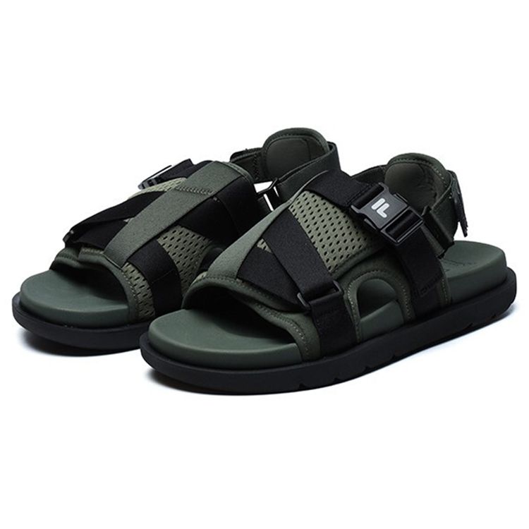 Fila Fusion Trendy Versatile Sports Sandals Beetle Green Men Sandals T12M125402FBB