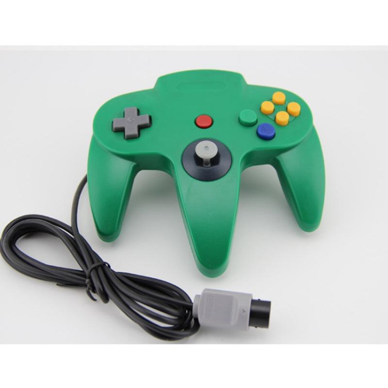 

Контролер N64, класичний дротовий 64-розрядний джойстик геймпада N64 для ігрової консолі Ultra 64 System N64 16*15*5.6cm зелений