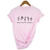 Grow Positive Thoughts T Shirt Summer Flowers Clothing Bees Lover Gift Tee Aesthetic Save Plants Flower