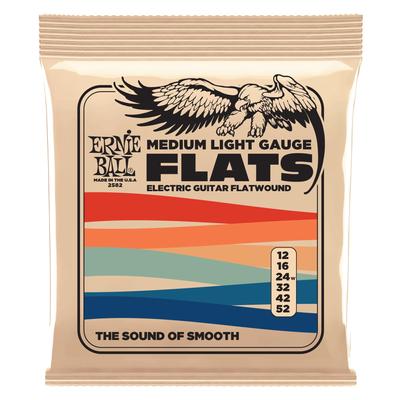 2582 Electric Guitar Strings FLATWOUND MEDIUM LIGHT [Genuine] (12-52)