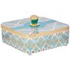 Airtight Dry Fruit Container Set With Serving Tray & Lid | Plastic Dry Food Storage Box I Multi-Purpose Box I Serving Set with 4 Section | Blue