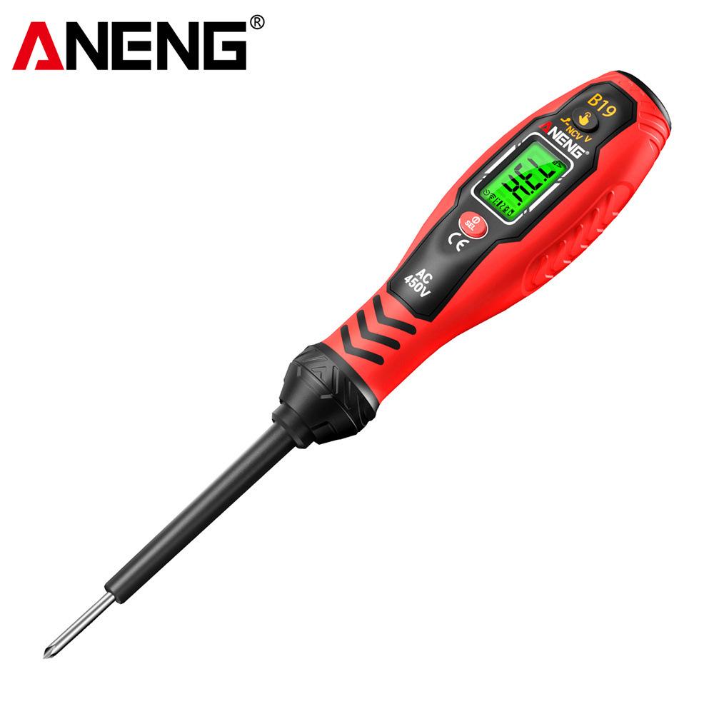 ANENG Smart Digital Voltage Tester Pen with NCV Sensing, Circuit Continuity, and Zero Fire Line Identification.
