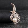 High-end Water Brooch for Women's Cardigan, Elegant Corsage, Marquise Pearl Anti-exposure Pin