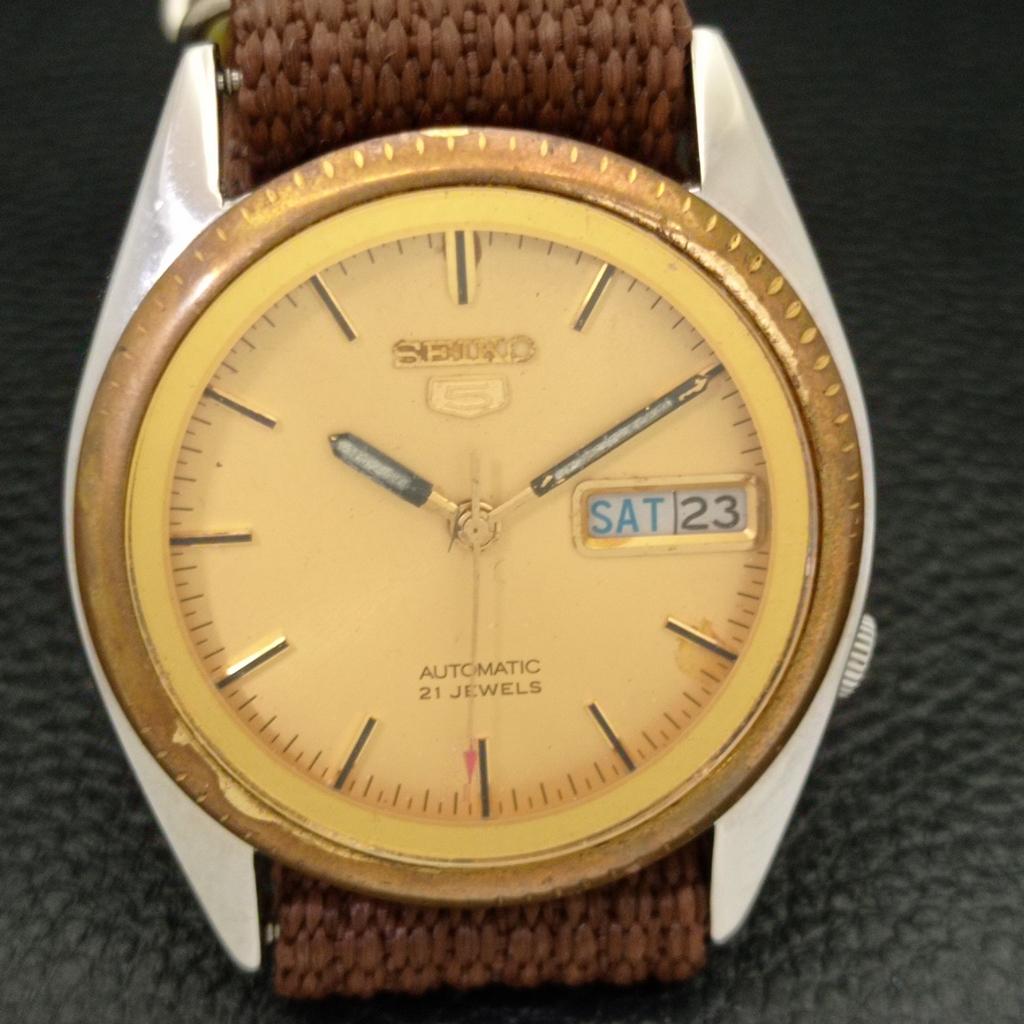 USED VINTAGE SEIKO 5 AUTOMATIC 7009A JAPAN MENS ORIGINAL DIAL WATCH a433670-2 R118-a433670