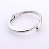Women's Smooth Adjustable Alloy Open Bracelet - Colorfast Electroplated Design