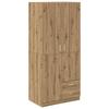 Vidaxl Kleiderschrank, Artisan Eiche, 80x52x180 cm, Holzwerkstoff