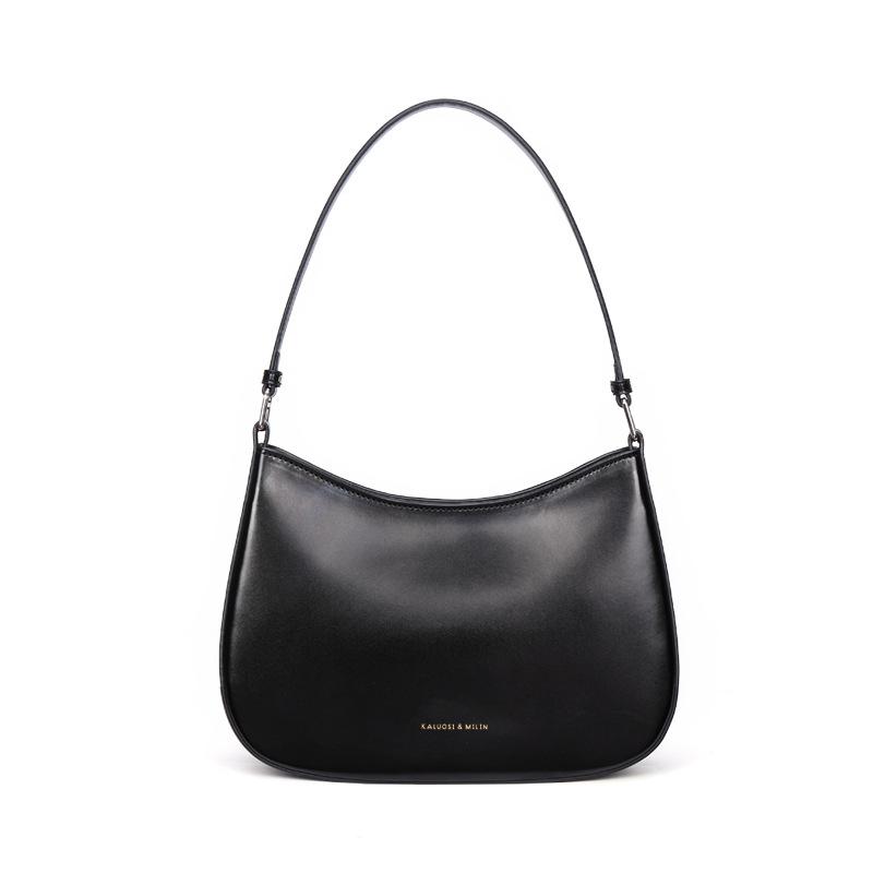 Retro and High-end Hand-held Shoulder Bag, Niche and Trendy, Versatile Crescent Bag, Simple and Elegant Underarm Bag