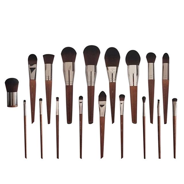 M Series Makeup Brush Set: Powder, Blush, Eyeshadow, Nose, Eyebrow, Blending, Contouring Brush.