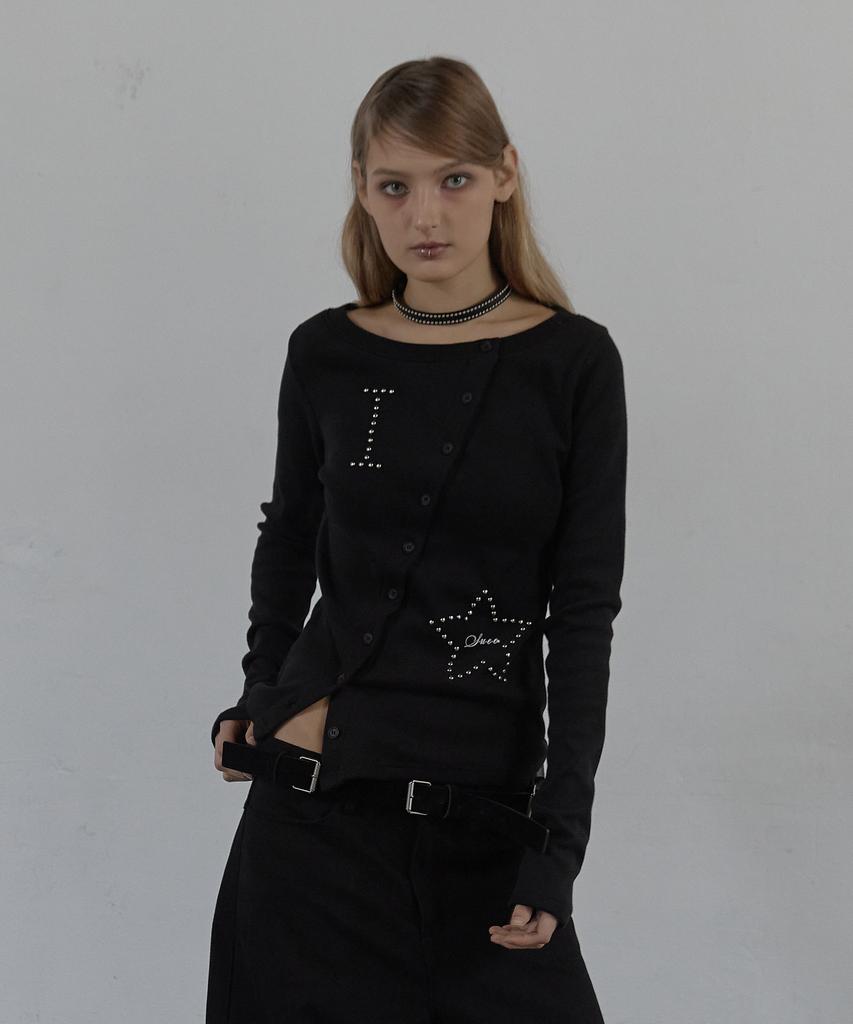 SETUP-EXE Star Button Top / Black