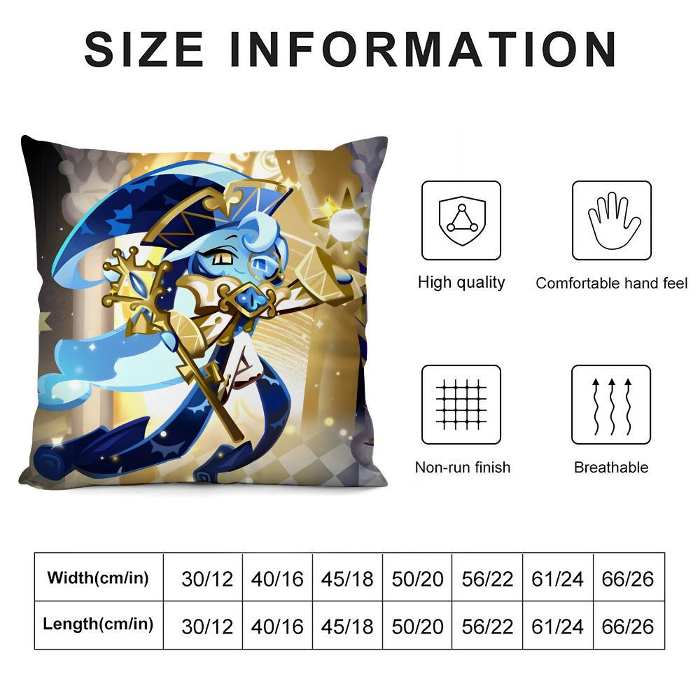 C-Cookie Runn Kingdom Cartoon Cushion Cover Pillowcase Ultra Soft Skin Friendly Fabric Cloud Like Comfort & Concealed Zipper