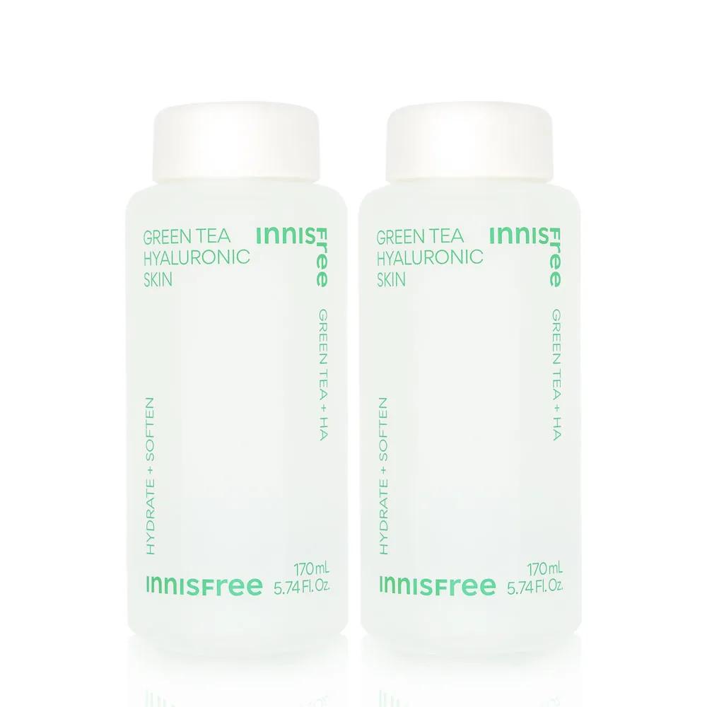 Innisfree Green Tea Hyaluronic Acid Skin 170mL (2 bottles)