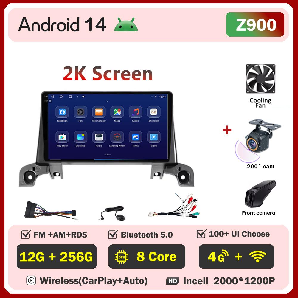 Car Radio Android 14 For Peugeot5008 4008 3008 2017-2020 Intelligent Car Systems Touch Screen GPS Navigation No 2din DVD  RDS