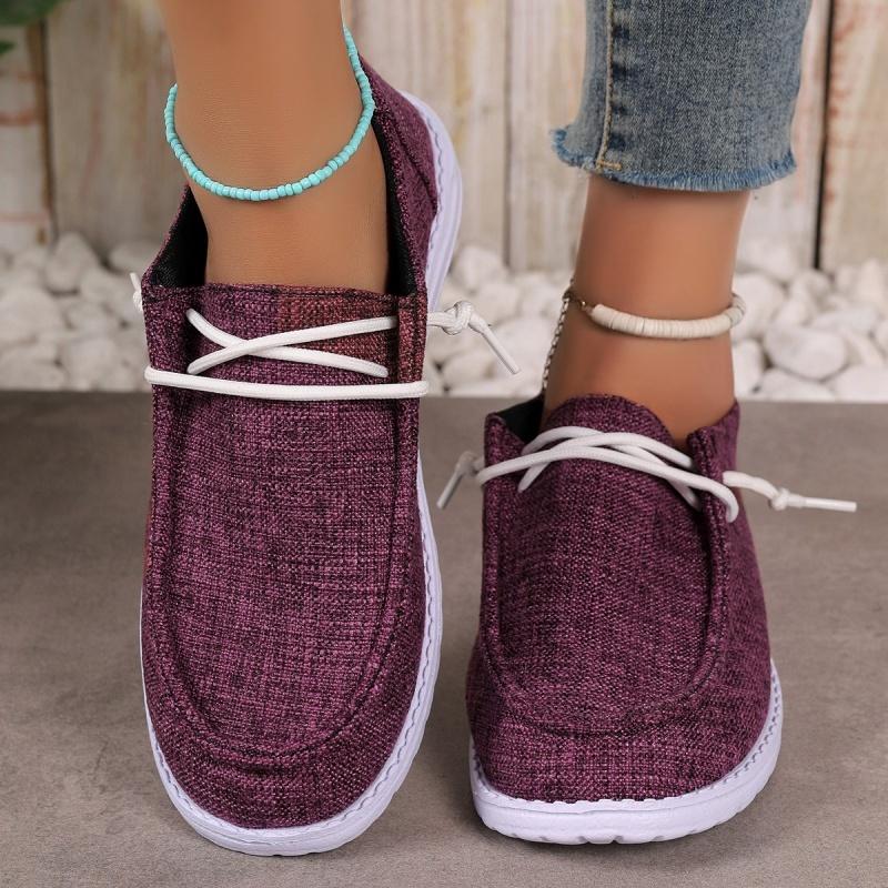 Spring/Autumn Round Head Lace-up Lightweight Non-slip Walking Shoes Fashionable New Sexy/comfortable Casual Sneakers for Women