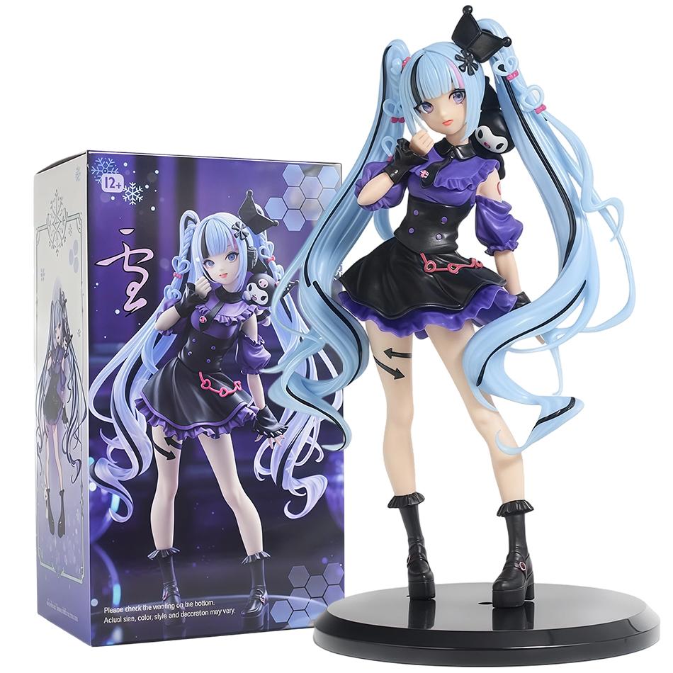 Anime Figures Hatsune Miku Devil Raccoon Demon Style/Cinnamoroll Style/kuromi Style Action Figure Model Collection Toy Xmas Gift