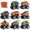 Kids' Dinosaur and Marine Animal Model Pull-Back, Drop-Resistant Off-Road Cars with T-Rex