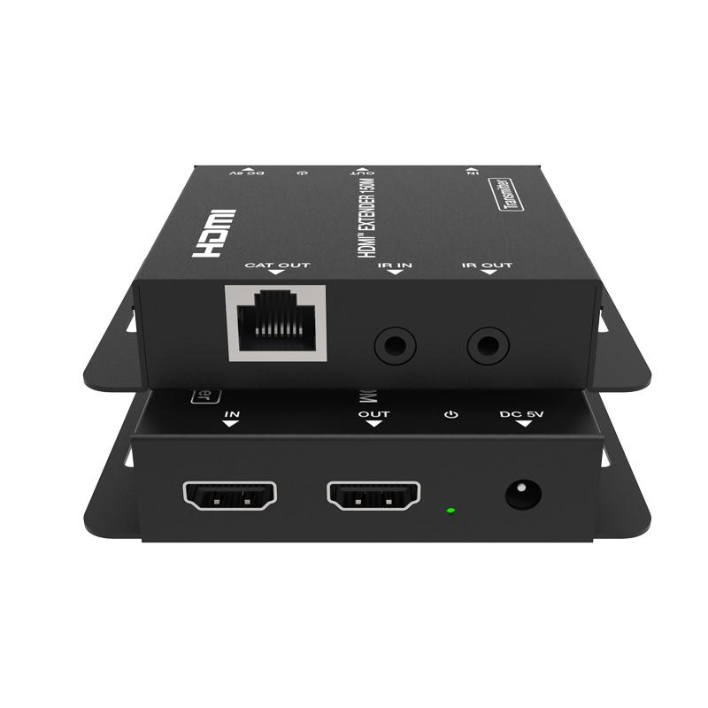 Network Switch Transmitter Receiver Adapter HDMI extender splitter Adapter HDMI Extender HDMI Over IP Network Extender 150M LAN Extensor by RJ45 CAT6