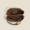 Fashion PU Women's Bag Two-Way Carry High-end Tote Bag Large Capacity Vintage Crossbody Bag Gift