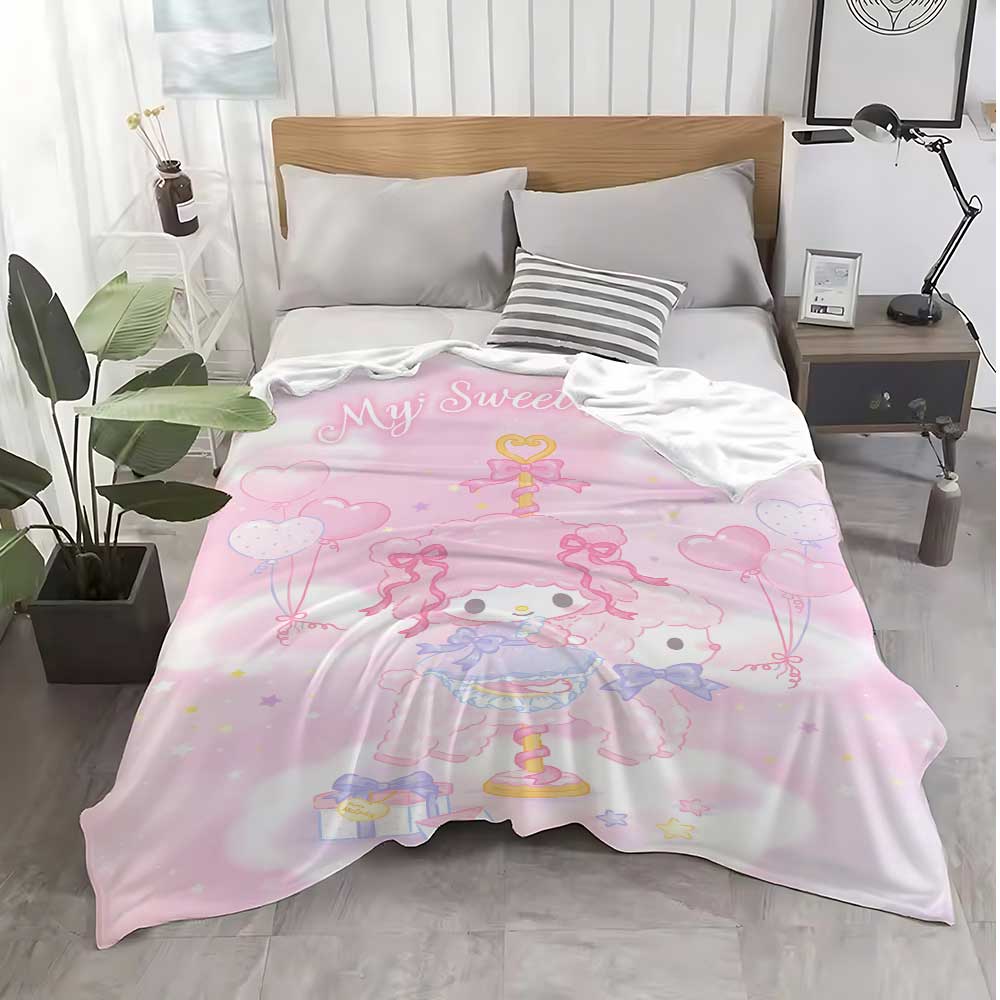 Couch Throw Blanket for Bed Kawaii Piano Bedroom Decoration Home Decorative Sofa Blankets Bedspread the Warm Winter Knee Double
