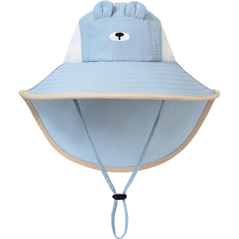 Baby Adjustable Sun Hat with Cute Bear Design 100