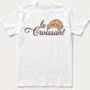 Le Croissant Französisches Gebäck Foodie Backen Vintage Geschenk T-Shirt, Frankreich Sweatshirt