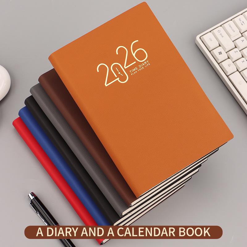 2026 One Page Per Day Planner - English, Spanish, Portuguese Diary Calendar