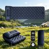 Foot Press Self Inflatable Camping Sleeping Pad with Built-in Pillow, Portable Outdoor Tent Air Mattress for Camping Hiking