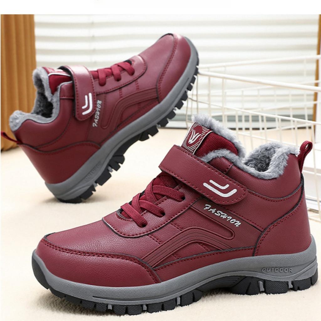 Cotton Shoes, Women's Shoes, Plush, Thickened, Hiking Shoes, Snow Boots, Low Cut, Women's Boots