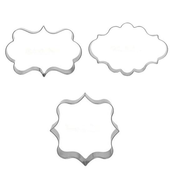 3Pcs DIY Mould Pastry Fondant Cookies Cutter Decorating Sugar Cake Mold