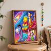 Disney Winnie The Pooh Galaxy Oil Paint Art Painting Kit Home Wall Decor Handmade Gift for Room Decor Art Lovers Supplies Aesthetic