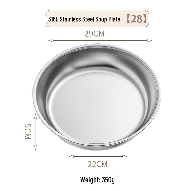 Round Flat Iron Serving Plate