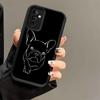 Phone Case for Samsung Galaxy S26 S25 Ultra S24 FE French Bulldog Black Desgin Shell S23 Plus S22 + S21 S20 5G Soft Silicone Fun