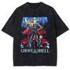 Oversized Short-Sleeve T-Shirt Featuring Character Art of Motoko Kusanagi from Ghost In the Shell, Alongside Japanese Title Typography