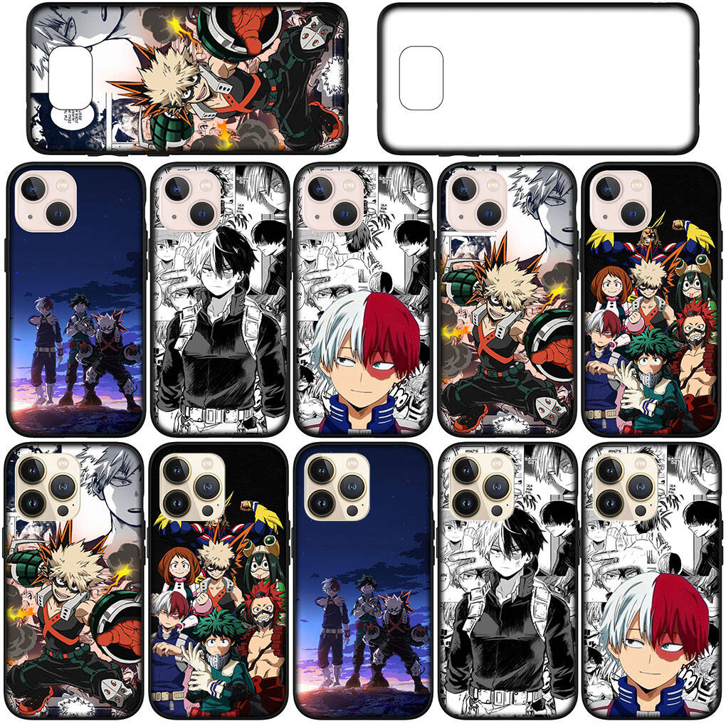 Für iPhone 17 16 15 Xiaomi Poco Redmi Note 14 13 12 11 Pro Max Samsung Galaxy S25 S24 S23 OPPO Huawei BNHA My Hero Academia Todoroki Shoto Handyhülle