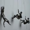 Rock Climbing Man Resin Sculptures Statue Climbing Athlete Man Art Sports Wall hanging Ornaments Home Figures Miniatures