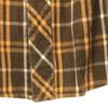 Lee 70s check 7 minutes sleeve Western shirt S Brown x yellow Old vintage Men's Used